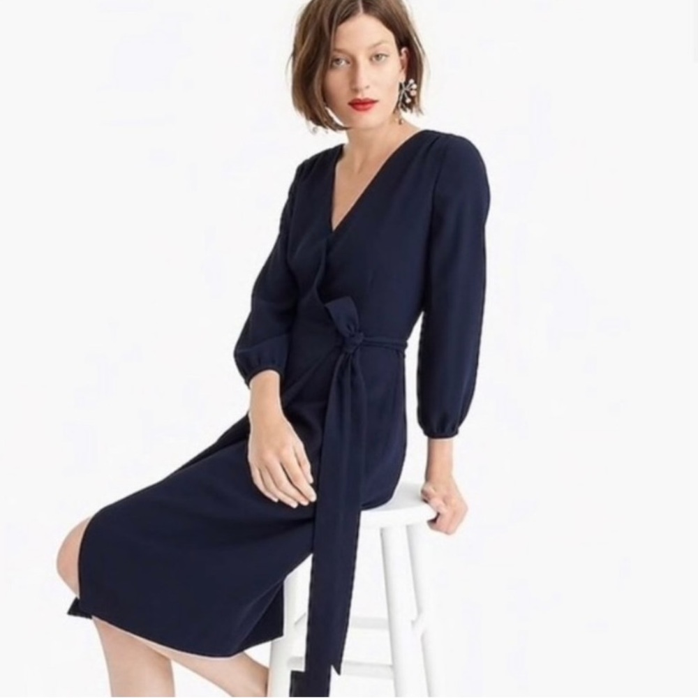 J. Crew crepe 365 wrap dress